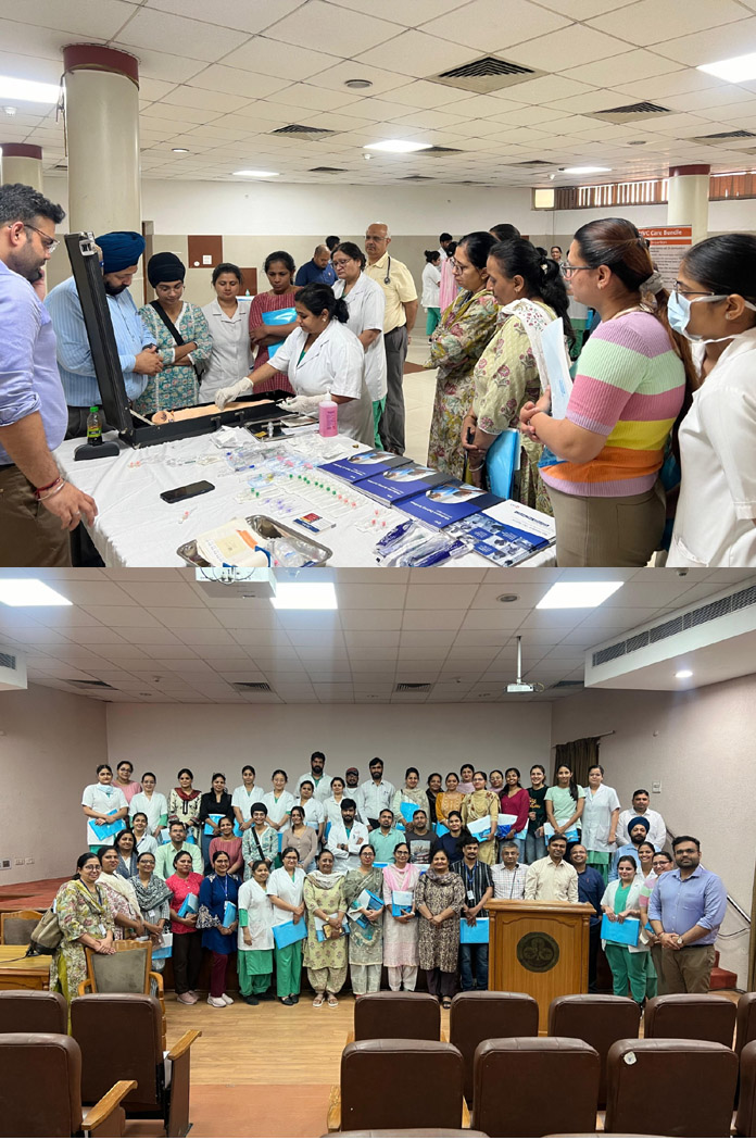 Emergency Nursing Excellence programme organised at PGIMER : Best Practices in PVC Care Bundles – A Skill Update